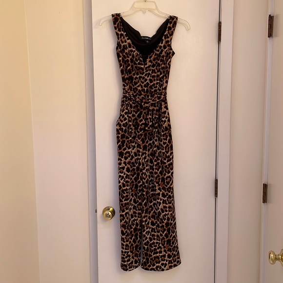 Derek Heart leopard print jumpsuit - Picture 1 of 6